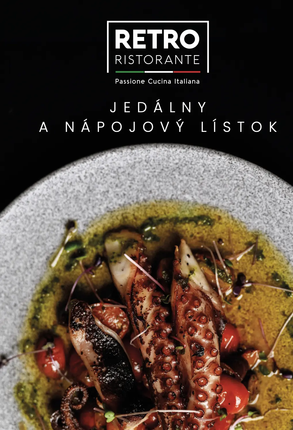 Jedálny a nápojový lístok Retro Ristorante